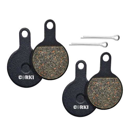 corki 2 Pairs Bicycle Disc Brake Pads for Tektro Novela IOX Disc Brakes(Resin,Semi-Metallic,Sintered Metal)