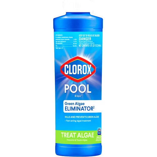 CLOROX POOL & Spa Clorox® Pool&Spa™ Swimming Pool Algaecide, Prevents and Treats Pool Algae, Non-Foaming, 1 Quart (Pack of 1)