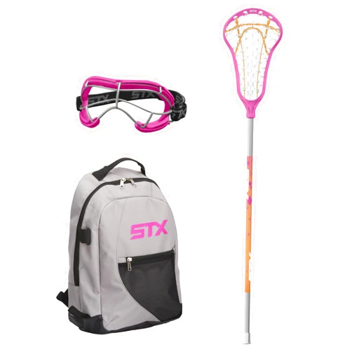 STX Exult Rise Girl's Lacrosse Starter Set with Stick, Goggles & Backpack