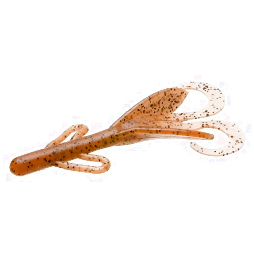 Zoom Bait Brush Hog Bait-Pack of 8 (Pumpkin, 6-Inch)