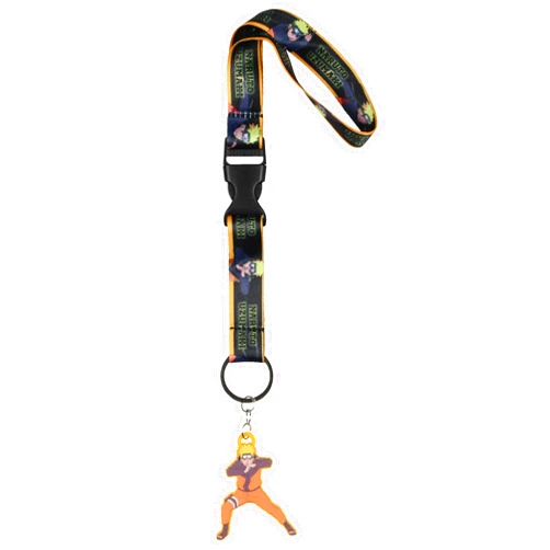 Bioworld Naruto Shippuden Wristlet Strap Lanyard for Keys | Anime Hand and Wrist Lanyard ID Badge Holder Keychain for Men Women