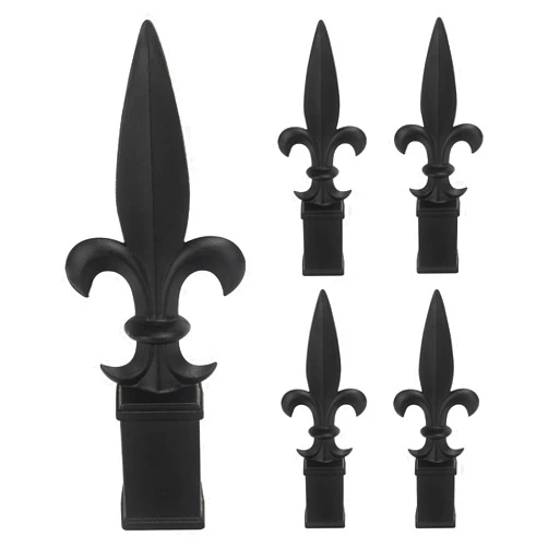 ZXNhome 5pcs Metal Trident Spear Fence Finials Fits 1