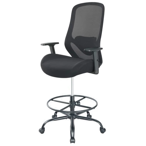 HYLONE Drafting Office Chairs Big and Tall 450lbs Heavy Duty Mesh Tall Office Chair for Standing Desk, Ergonomic Desk Chair with with Lumbar Support & Wide Seat