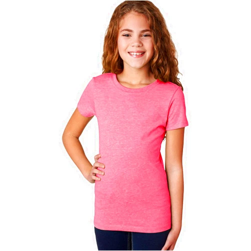 Next Level Apparel Next Level Youth Princess CVC T-Shirt XL NEON HTHR PINK