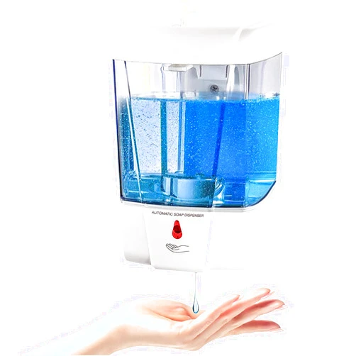 interhasa! Soap Dispenser, Touchless Hand Sanitizer Dispenser Wall Mount Automatic Kitchen Soap Dispenser for Commercial Home, Office, 600ml/20oz