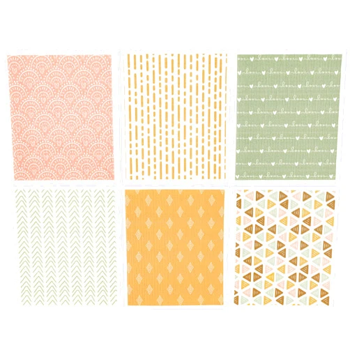 Whaline 6Pcs Boho Swedish Dishcloths for Kitchen Geometric Reusable Absorbent Dish Towels Washable Quick Drying Minimalism Style Cotton Cloth for Kitchen Cleaning Baking Cooking, 6.7 x 7.7 Inch