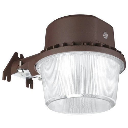 TORCHSTAR LED Barn Light, Dusk to Dawn Area Lights with Photocell, Outdoor Security Flood Lighting, ETL & DLC Listed, Wet Location, 110-277V, Garage, Yard, 5000K Daylight, Bronze