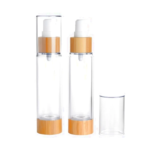 XUMIN 2PCS 100ML/3.4oz Empty Lotion Containers for Domestic Use Cream Lotion Pump Bottles Airless Pump Press Lotion Bottle Dispenser