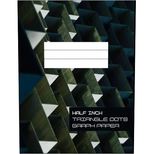 Karolina Perlinska,Scott Webb HALF INCH Triangle Dots Graph Paper: Triangular Graph Paper, Tridots, Equilateral Triangle Grid Notebook, Drawing Journal, Large Pad, Building Game Paper, Sketch Art