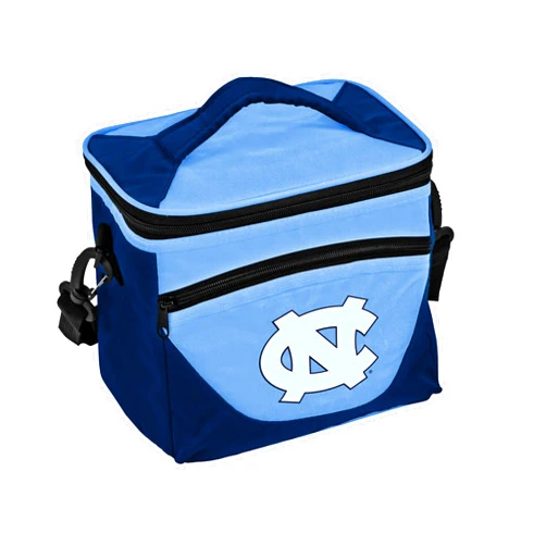 Logo Brands NCAA North Carolina Tar Heels Unisex Adult Halftime Lunch Cooler Bag with Front Dry Storage Pocket and Shoulder Strap, One Size, Multicolor