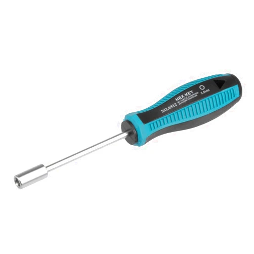 uxcell 5mm Non-Magnetic Tip Six Point Hex Nut Driver with 3-Inch Round Shaft