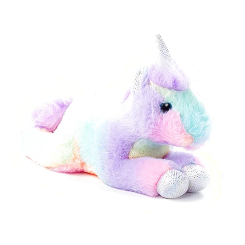 The Petting Zoo Unicorn Stuffed Animal Plushie, Ombrez Animals, Rainbow Unicorn Plush Toy 12 inches