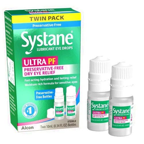 Systane Ultra Multi-Dose Preservative-Free Eye Drops Twin Pack (2x10ml)