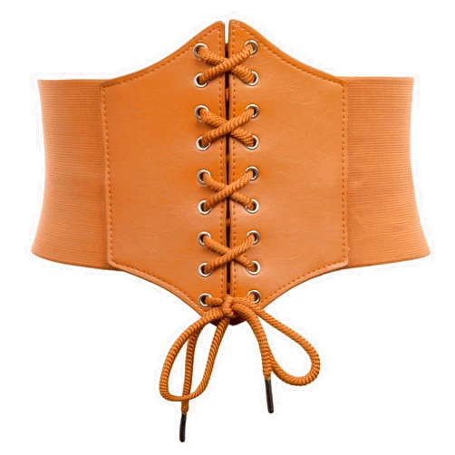 GRACE KARIN Womens Corset Belt Vintage Lace-up Cinch Elastic Waist Belt