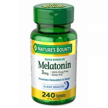 Nature's Bounty Store Natures Bounty Melatonin 3 mg 240 Count (Pack of 1)
