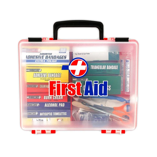 Rapid Care First Aid 81131 Premium 25 Person OSHA/ANSI Compliant Unitized First Aid Kit in Detachable Wall Mountable Poly Case