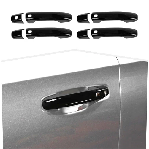 Amayum Car Exterior Door Handle Frame Cover Trim Compatible with Chevrolet Silverado/GMC Sierra 2019-2023,for GMC Yukon 2021-2023,for Chevrolet Tahoe 2021-2023,for Suburban 2020-2023,Black