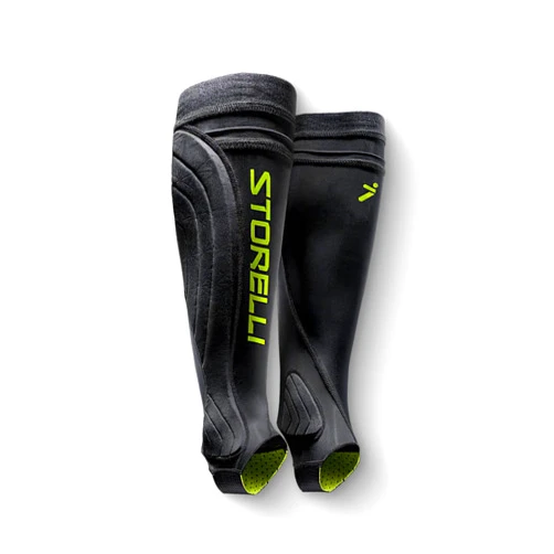 Storelli BodyShield Leg Guards, Premium Compression Shin Guard Sleeves for Soccer Players, UV-Resistant, Unisex, 1 Pair