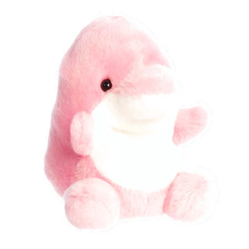 Aurora® Adorable Palm Pals™ Amazonia Pink Dolphin™ Stuffed Animal - Fun Collectible Plush for Kids and Adult Collectors - Perfect for Decorating Rooms and Birthday Gifts - 4.5 Inches