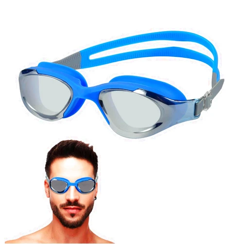 RUIGAO Swim Goggles, Adult Swimming Goggles Mirrored, Comfort For Men Women