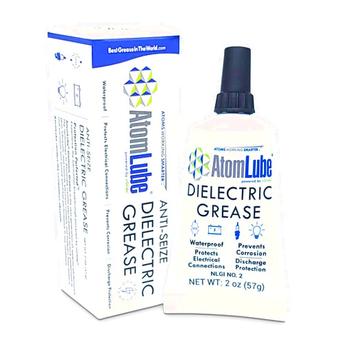 AtomLube Dielectric Grease, 2 Oz. Tube | Waterproof Dielectric Silicone Grease for Electrical Connectors, Switches, and Sensors | Safe High Temp Grease & Multipurpose Electric Grease