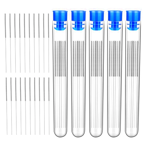 Sliverdew 50 Pieces 3D Printer Nozzle Cleaning Kit,0.4 mm Stainless Steel Needles Cleaner 3D Printer Nozzle Cleaner 3D Printer Accessory