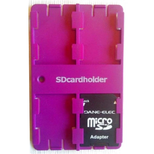 SDcardholder com Standard SD Card Holder Credit Card Size Secure Digital Memory Card Case (Purple) Beware of Cheap Chinese Knock Offs!!!