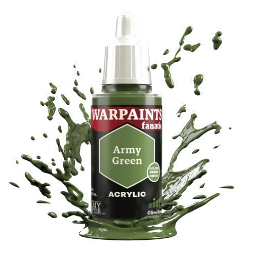 The Army Painter Greens Warpaints Fanatic 18ml Acrylic Paints (Army Green)