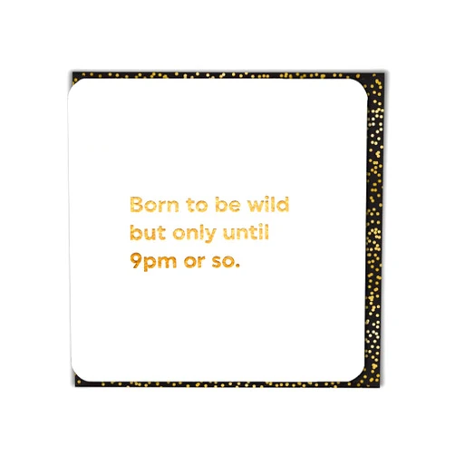 Brainbox Candy Funny Birthday Cards Silly Humorous Happy Birthday - 'Born To Be Wild' - Perfect For Best Friends Mates Him Her Boyfriend Girlfriend Partner