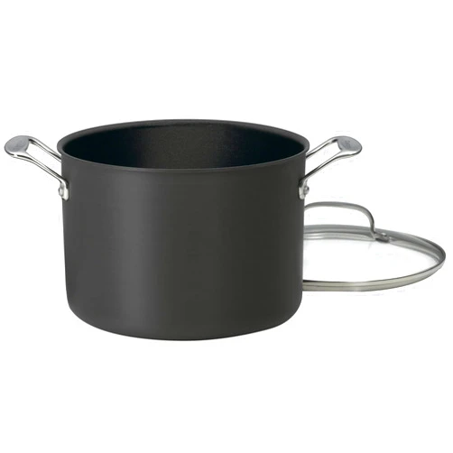 Cuisinart Chef's Classic Nonstick Hard-Anodized 8-Quart Stockpot with Lid,Black