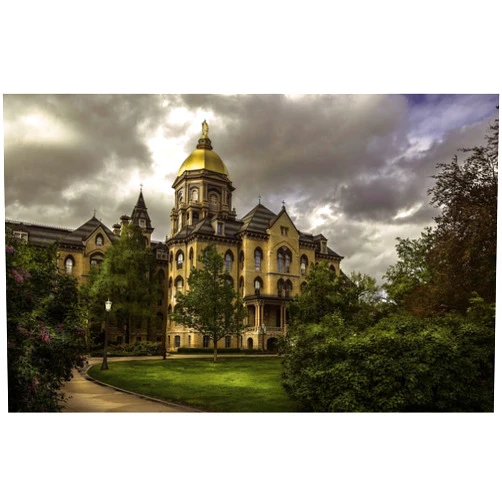 SPJOYSP paint by numbers art City Park Buildings, University of Notre Dame, Indiana, South Bend 16X20 inch