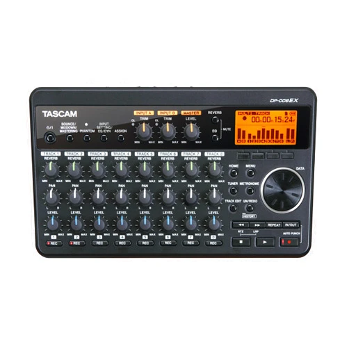 TASCAM DP-008EX 8-Track Digital Pocketstudio Multitrack Recorder, Built-in Mics, Songwriting, Battery Operated