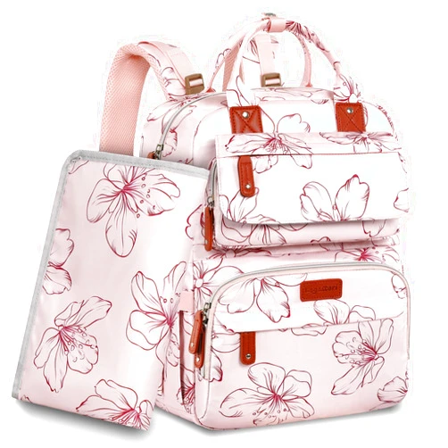 Legestori Diaper Bag Backpack, Large Travel Diaper Backpack with Portable Changing Pad, Baby Diaper Bags for Girls, Multifunction Large Travel Backpack for Moms Dads with Insulated Pockets and Stroller Straps.