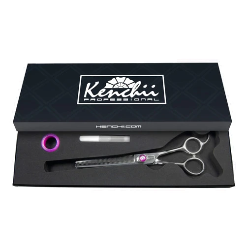 Kenchii Scorpion 46 Tooth Thinning Scissors for Dogs and Pets - Premium Steel Scissors for Dog Grooming - Dog Shears Pet Grooming Accessories - Pet Hair Trimming Scissor