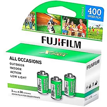 Fujifilm Fuji Superia X-TRA 3 Pack ISO 400 36 Exp. 35mm Film, Total 108 Exposures