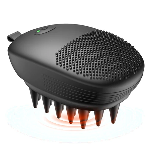 EKZ Sonic Vibrating Scalp Massager Shampoo Brush: Electric Silicone Hair Scrubber for Deep Scalp Clean, Dandruff Removal, Exfoliation, Stress Relief & Hair Growth –Suitable for Women, Men, Kids & Pets
