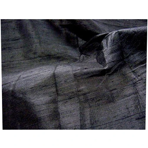 Liv-in-G-Fabrics 100% Pure Thai Silk Dupioni Hand Made! - Black