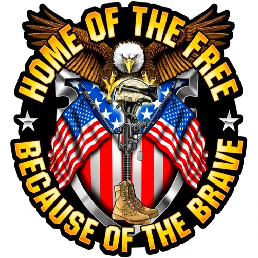 Generic American Bald Eagle Flag Decal Sticker - 12 Inch - Vinyl Car Truck Bumper Patriotic Military Waterproof Decal Eagle for Car Trailer Truck SUV Van Motorcycle Outdoor Window Wall Laptop Tablet