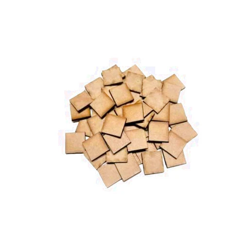 AtomicLaserCutDesigns 40mm Square x10 MDF Wooden Bases Laser Cut Crafts