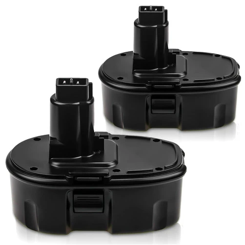 TOPBATT 2Pack 18V 3.6Ah DC9096 DC9098 Battery Replacement for Dewalt 18V Battery Compatible with Dewalt 18 Volt Battery Ni-Mh DW9099 DE9039 DC970 DW9095 DE9095 DE9096 DE9098 DE9503 (Black)