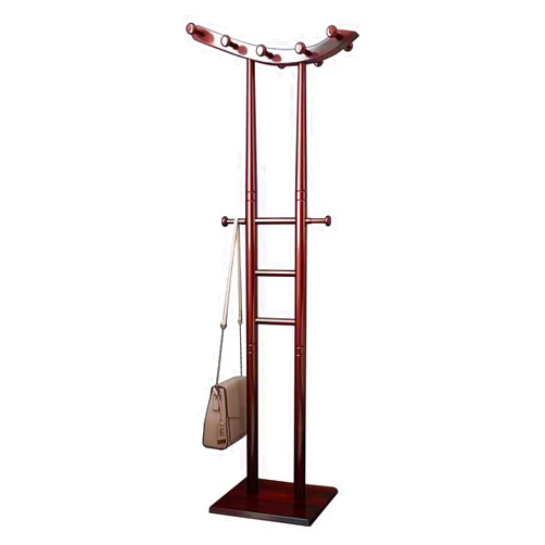 ZHKXMTM Solid Wood Coat Rack,Coat Rack Freestanding Wood Tree Rack with 12 Hooks, Creative Design shape of a boat,easy assemble coat tree for Entryway, Bedroom,Coats,Bags (Color : Red (MDF base))