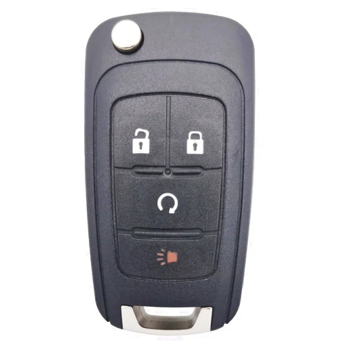 Guibuhuse Keyless Entry Key Fob Shell Case Fit for GMC Terrain Chevrolet Equinox Chevy Sonic 4 Buttons