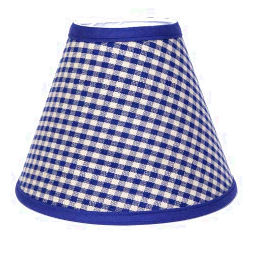 Mr. MJs Trading AG-92296-4x12 4 x 12 in. Lamp Shade, Berryvine Navy Check