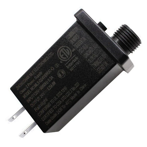 YiYou 24V 6W LED Power Supply Low Voltage LED Transformer Class 2 Power Supply Waterproof IP44 Seasonal Use LED Driver US Plug 8 Modes LED Adapter for String Light, Projector Light, Lawn Lamp (1)