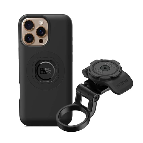 Quad Lock Stem Cap Mount (Adjustable) Bike Kit with iPhone 16 Pro Max MAG Case