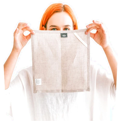 Thing Stories Wash Cloths for Your Face - Pure 100% Flax Linen Washcloths - 4-Pack 10x10-inch Linen Face Cloths - Natural Fiber Wash Clothes for Bathroom - Linen Exfoliating Face Towel for Women