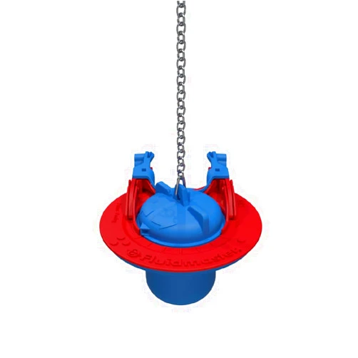 Fluidmaster 523A-009-T4 Super 2 in, or 3 in. Toilet Flapper, Red/Blue