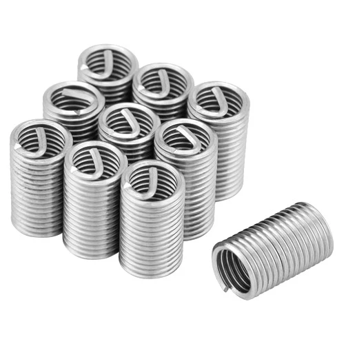 Walfront 10 Pcs 304 Stainless Steel Helicoil M8 Helicoil Thread Repair Kit M8x1.25x3D Wire Screw Sleeve Inserts Thread Repair Kit