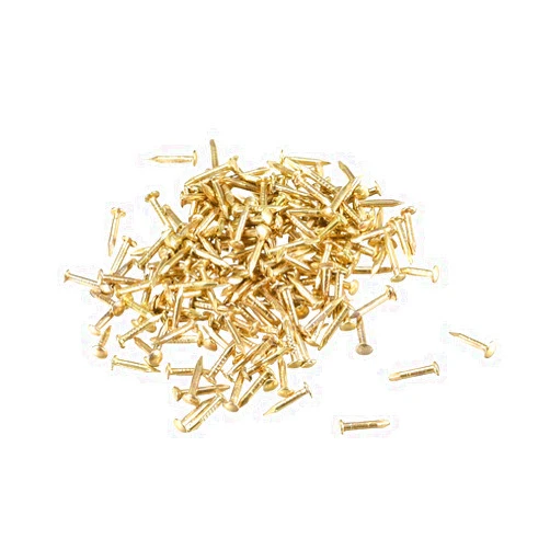 uxcell Small Tiny Nails 1X8mm(DXL) for Wooden DIY Decorative Pictures Boxes Household Accessories Brass Tone 300pcs