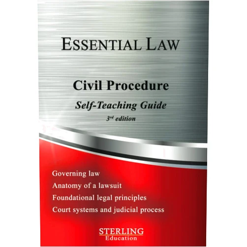 Sterling Education Civil Procedure: Essential Law Self-Teaching Guide